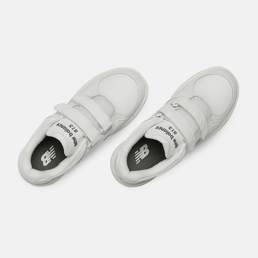 White Hook and Loop 813 New Balance Shoes