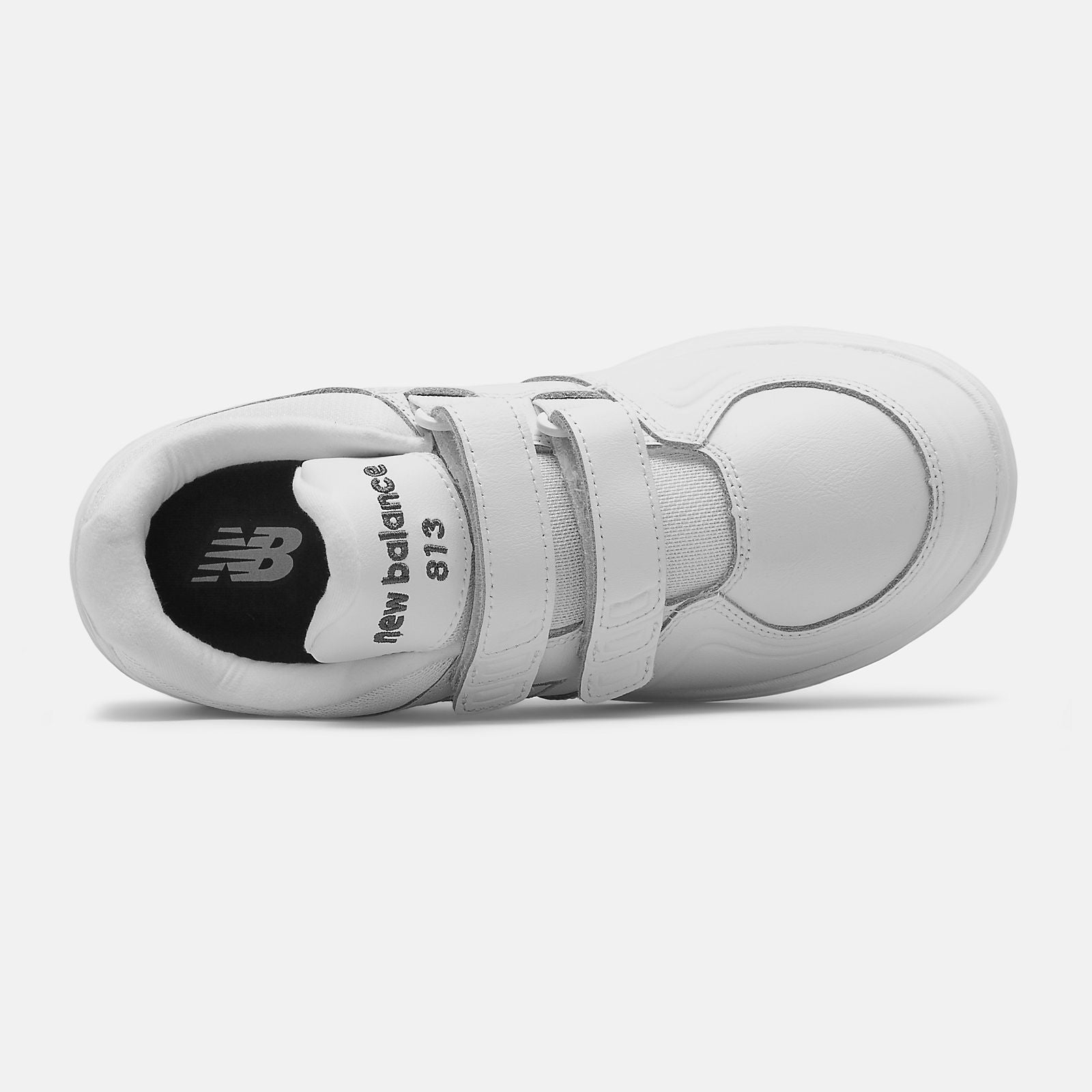 White Hook and Loop 813 New Balance Shoes