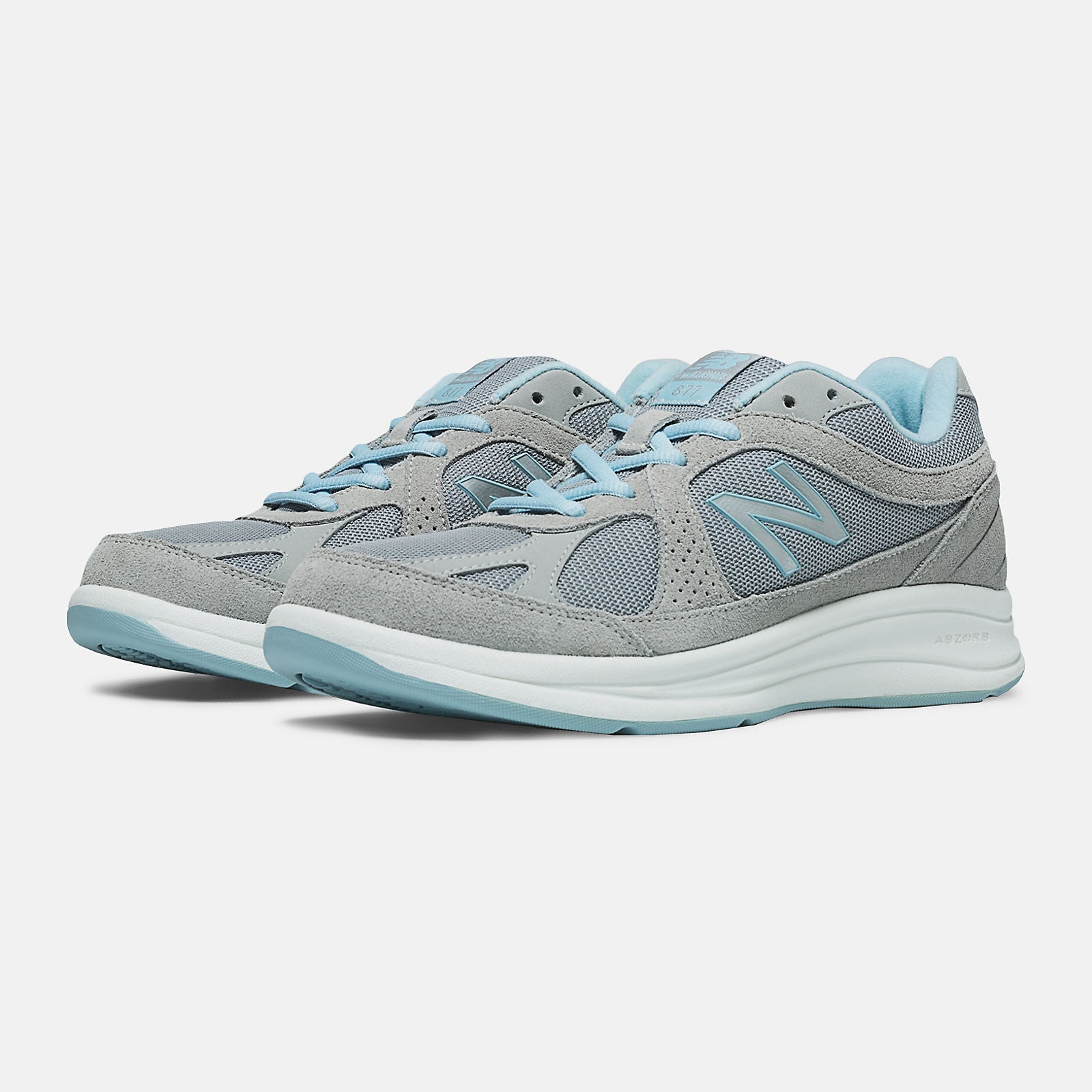 Silver/Aqua New Balance 877 New Balance Shoes