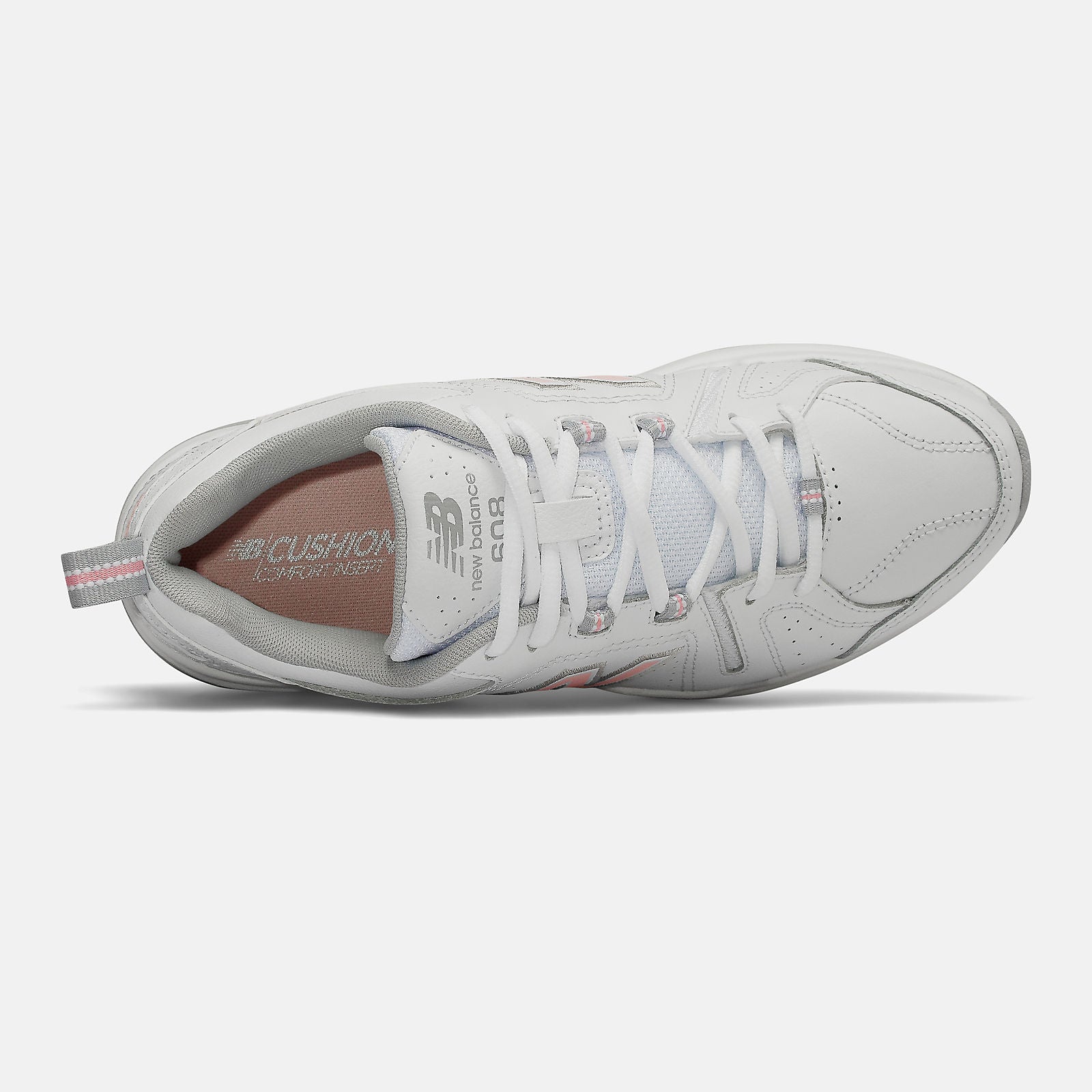 White/Pink 608v5 New Balance Shoes