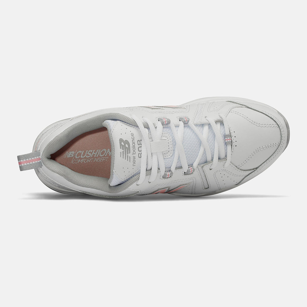 White/Pink 608v5 New Balance Shoes