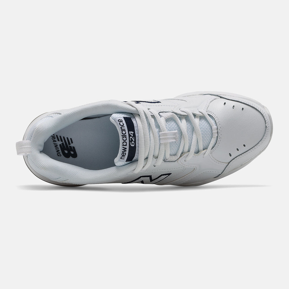 White 624 New Balance Shoes