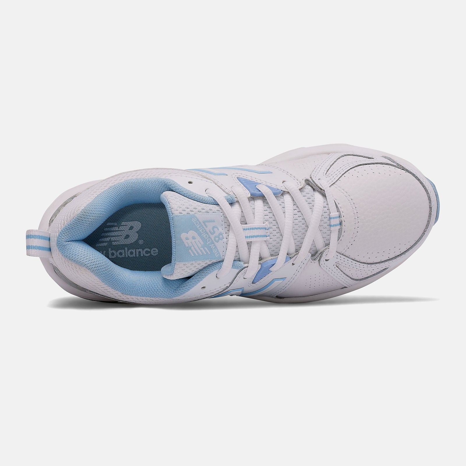White/Light Blue Women New Balance 857v2 New Balance Shoes