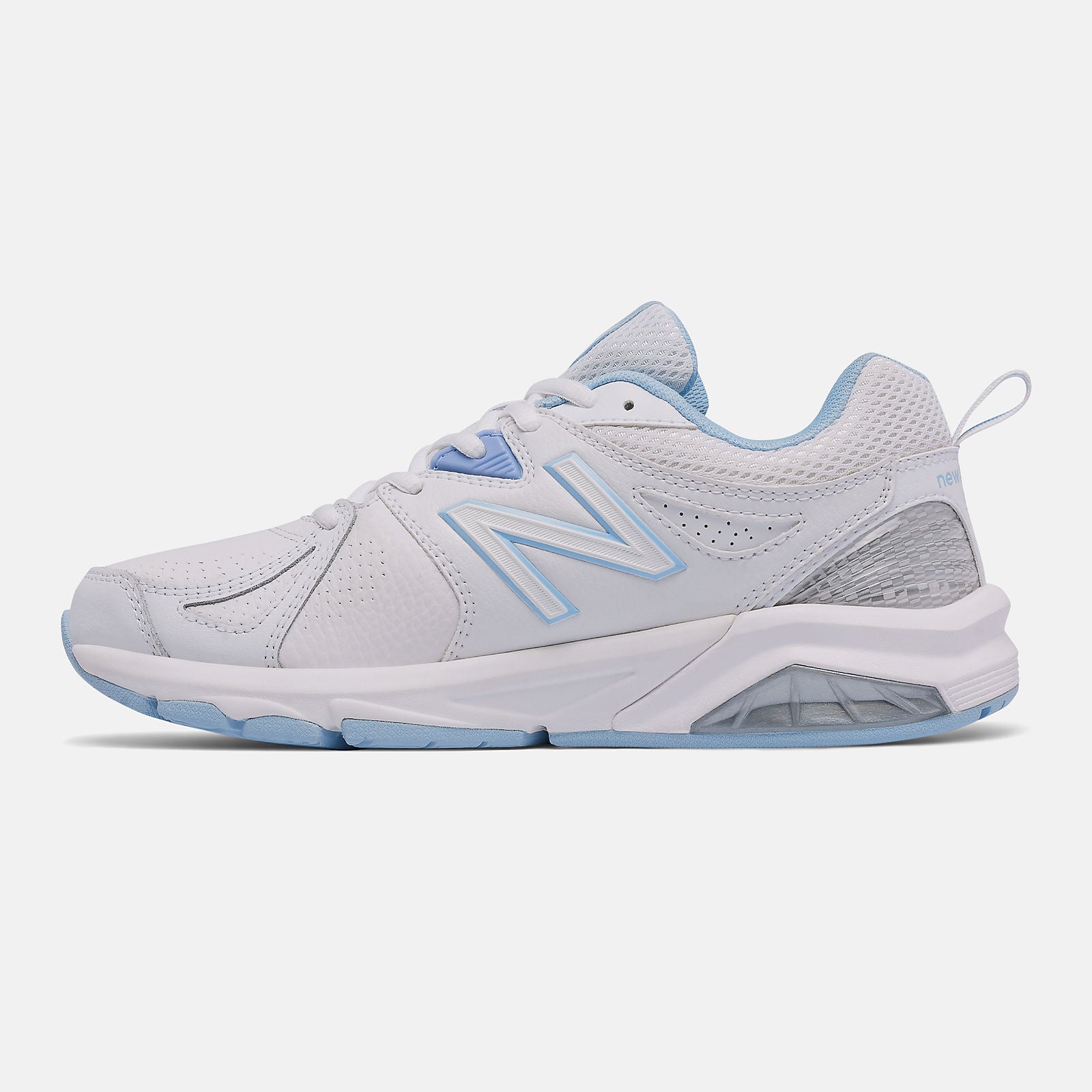 White/Light Blue Women New Balance 857v2 New Balance Shoes